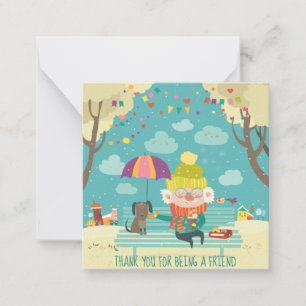 Carte De Correspondance Merci d'être un ami