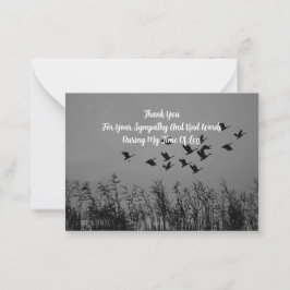 Carte De Correspondance Merci d'herbe volante aux oiseaux