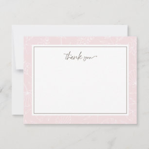 Carte De Correspondance Merci floral délicieux