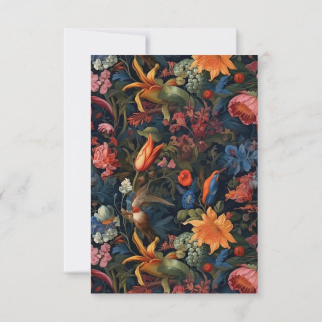 Carte De Correspondance Merci funéraire Dahlia Variété, Sympathie (Dos)