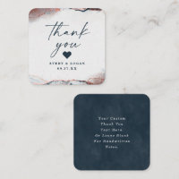 Merci Mariage bleu clair de lune Abstrait moderne
