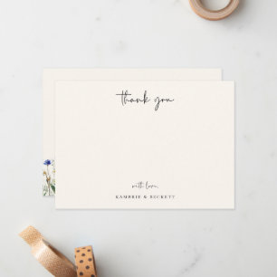 Carte De Correspondance Merci Mariage de prairie sauvage
