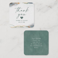 Merci Mariage moderne Abstrait Eucalyptus vert