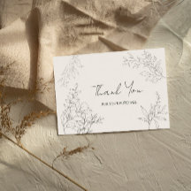 Merci minimaliste d'art de la ligne botanique