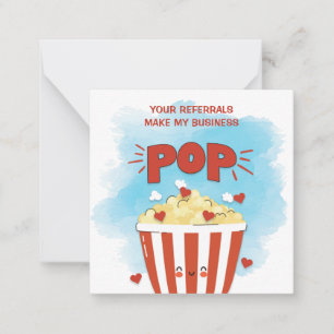 Carte De Correspondance Mes références Faire Mon Business Pop Marketing