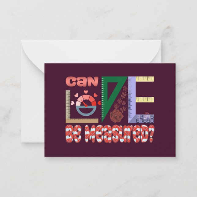 Carte De Correspondance Mesures de l'amour (Devant)