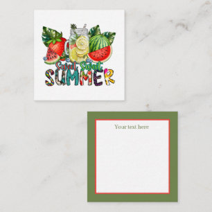 Carte De Correspondance mignon doux Summertime ajouter un sentiment