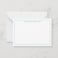 Mignonne Turquoise Vert Professionnel Bordure minc