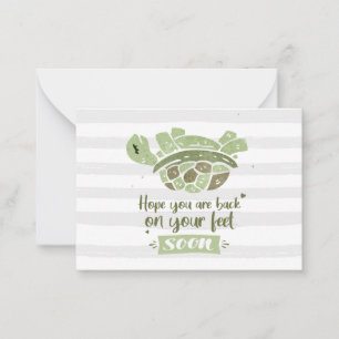 Carte De Correspondance Mignonne Va Bien Espérer Que Tu Reviens Pieds