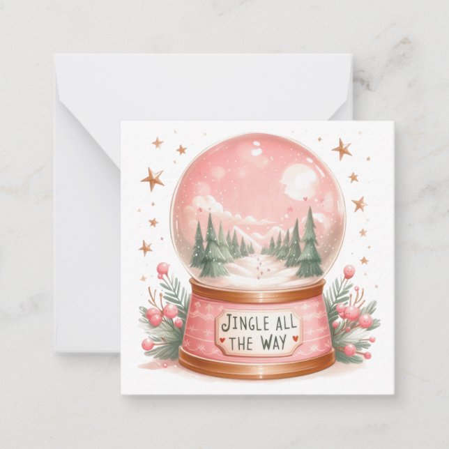 Carte De Correspondance Mignons Notelets de Noël (Devant)
