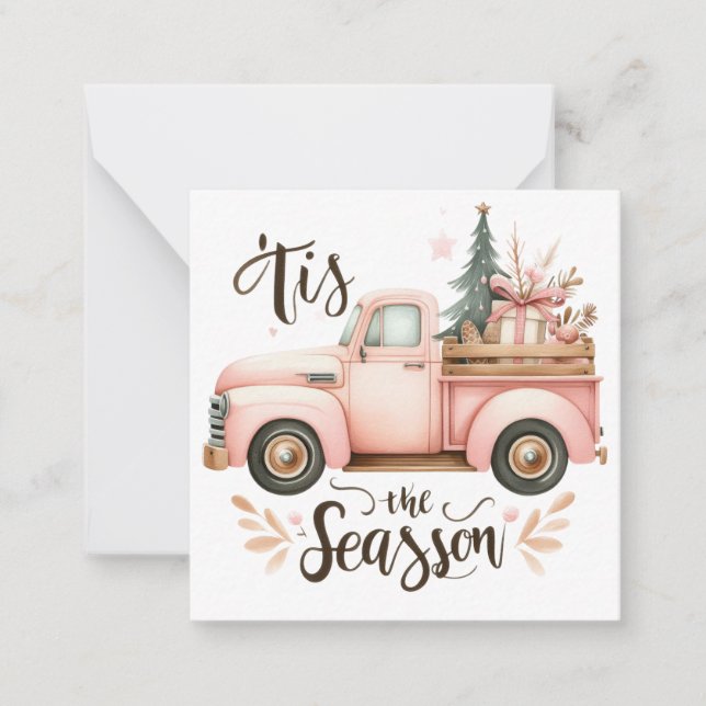 Carte De Correspondance Mignons Notelets de Noël (Devant)