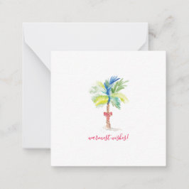 Carte De Correspondance Mini palmier de Noël