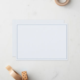 Carte De Correspondance Minimalist Border Flat