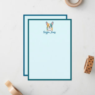 Carte De Correspondance Minimaliste – Bouledogue Français