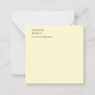 Carte De Correspondance Minimaliste moderne professionnel couleur crème te