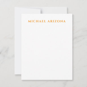 Carte De Correspondance Minimaliste Moderne Simple Nom Propre