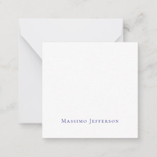 Carte De Correspondance Minimaliste Moderne Simple Nom Propre