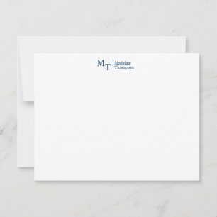 Carte De Correspondance Minimaliste simple deux première ligne de partage