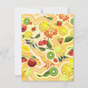 Carte De Correspondance Mixed Fruits 6