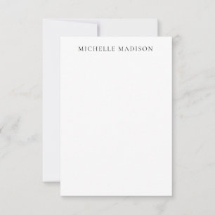 Carte De Correspondance Mode Nom Propre Minimaliste Tendance Professionnel