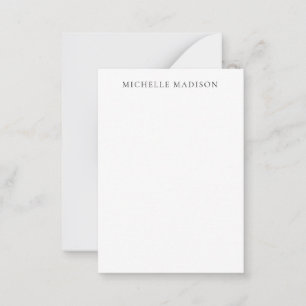 Carte De Correspondance Mode Nom Propre Minimaliste Tendance Professionnel