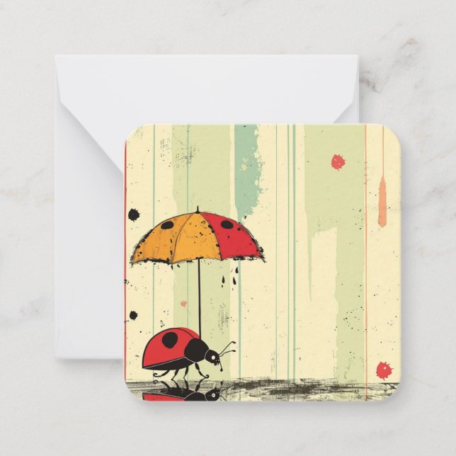 Carte De Correspondance Moderne Ladybug Chic (Devant)