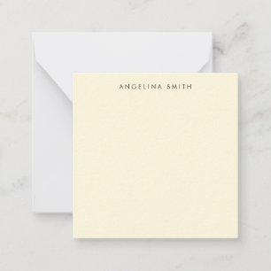 Carte De Correspondance Moderne Minimaliste Simple Couleur De Maïs