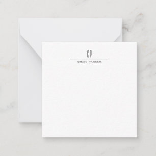 Carte De Correspondance Moderne Monogramme Professionnel Plain Simple Mini