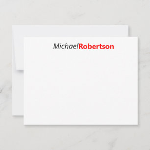 Carte De Correspondance Moderne Professionnel minimaliste simple