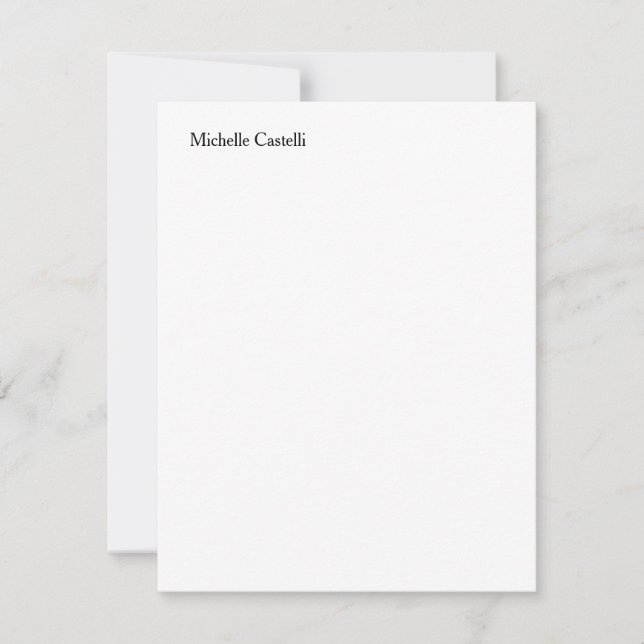 Carte De Correspondance Moderne Professionnel Unique Ajouter Votre Nom (Devant)