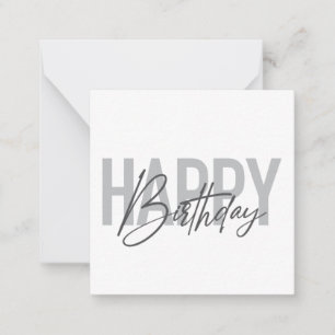 Carte De Correspondance Moderne, simple, urban, cool Joyeux anniversaire