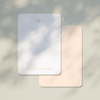 Moderne Subtle Monogramme Initial & Nom