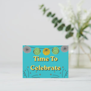 Carte De Correspondance Moment de célébrer n'importe quelle occasion