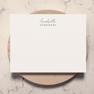 Carte De Correspondance Monogram neutre   Minimalist stylish