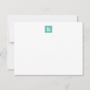 Carte De Correspondance Monogramme carré