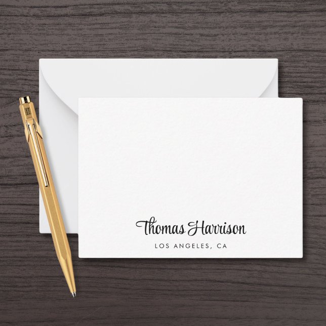 Carte De Correspondance Monogramme de script de signature élégant (Empower your name in our signature script as your logo and brand identity)