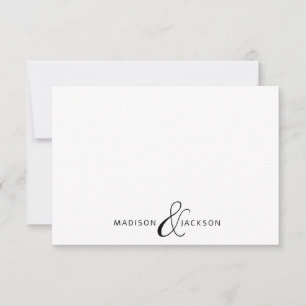Carte De Correspondance Monogramme d'esperie de couple