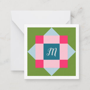 Carte De Correspondance Monogramme surface à grange