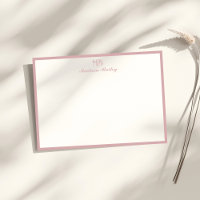 Monogramme Typographie décorative | Rose Dusty