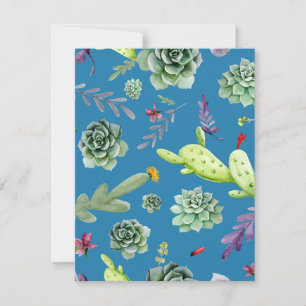Carte De Correspondance Motif Cactus 5