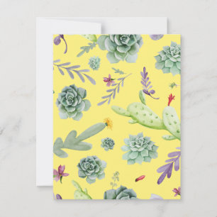 Carte De Correspondance Motif Cactus 9