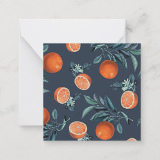 Carte De Correspondance Motif citron et feuille VI