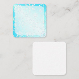 Carte De Correspondance Motif Crystal Snowflakes