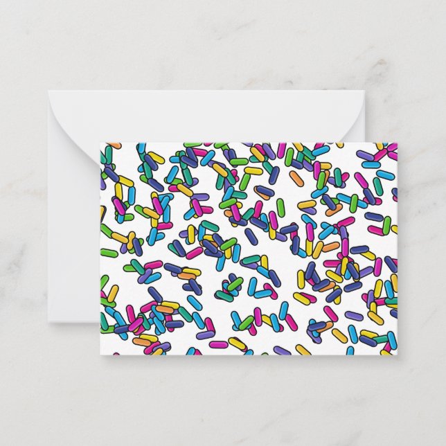 Carte De Correspondance Motif d'arrosage éparpillé (Devant)