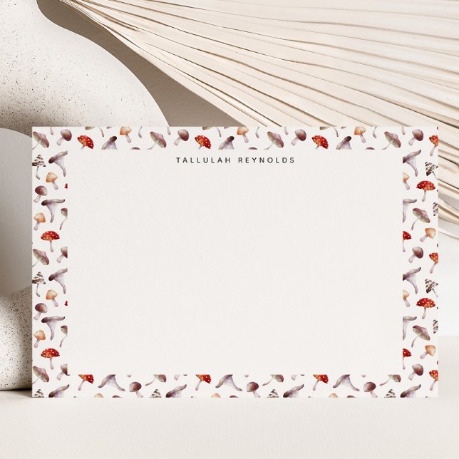 Carte De Correspondance Motif de champignons Whimsical (Créateur téléchargé)