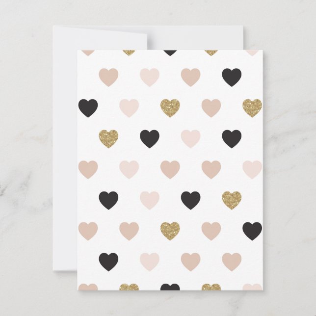 Carte De Correspondance Motif de coeur 31 (Devant)