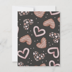 Carte De Correspondance Motif de coeur 35