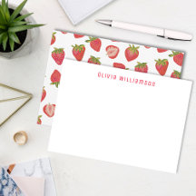 Motif de fraises personnalisé