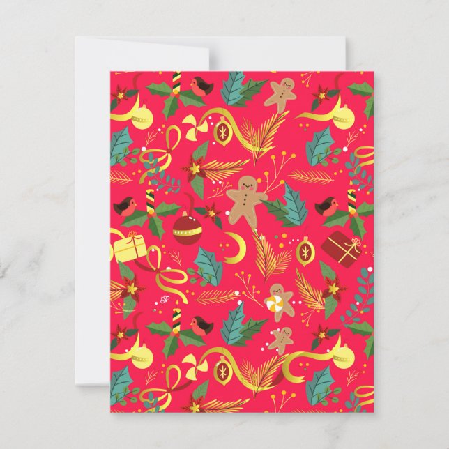 Carte De Correspondance Motif de Noël 6 (Devant)