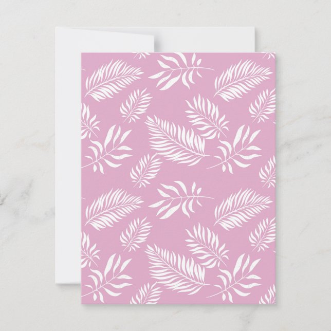 Carte De Correspondance Motif feuille 15 (Devant)